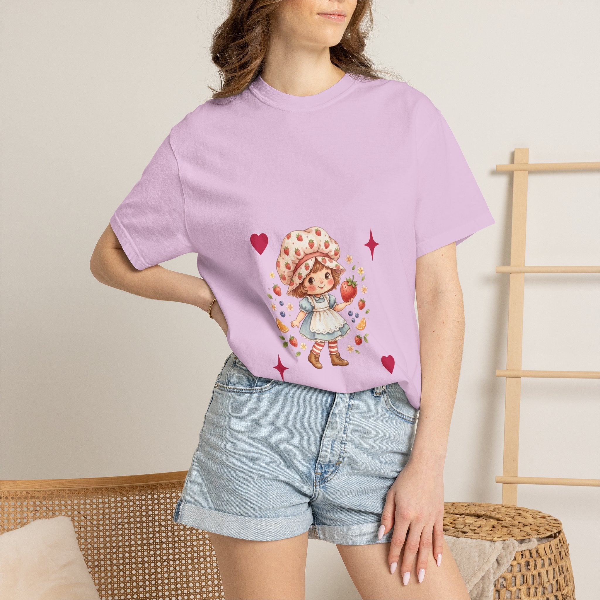 Strawberry Girl T-Shirt — “Sweet as a Berry” Cute Graphic Tee - Mzunye
