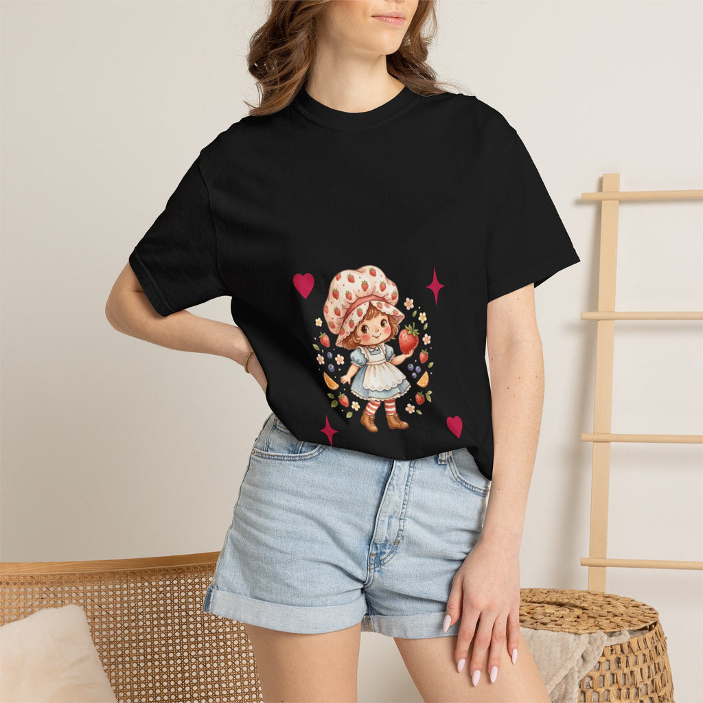 Strawberry Girl T-Shirt — “Sweet as a Berry” Cute Graphic Tee - Mzunye