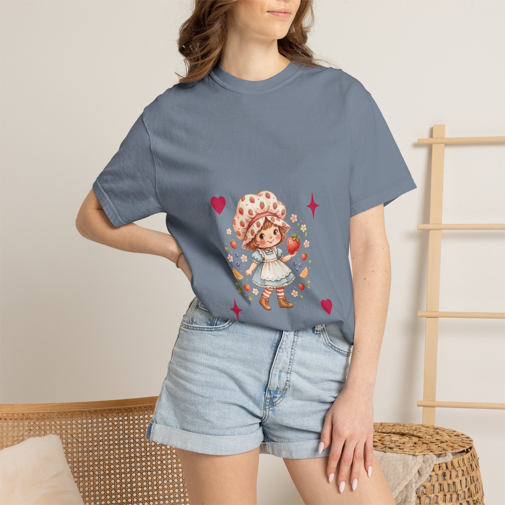 Strawberry Girl T-Shirt — “Sweet as a Berry” Cute Graphic Tee - Mzunye