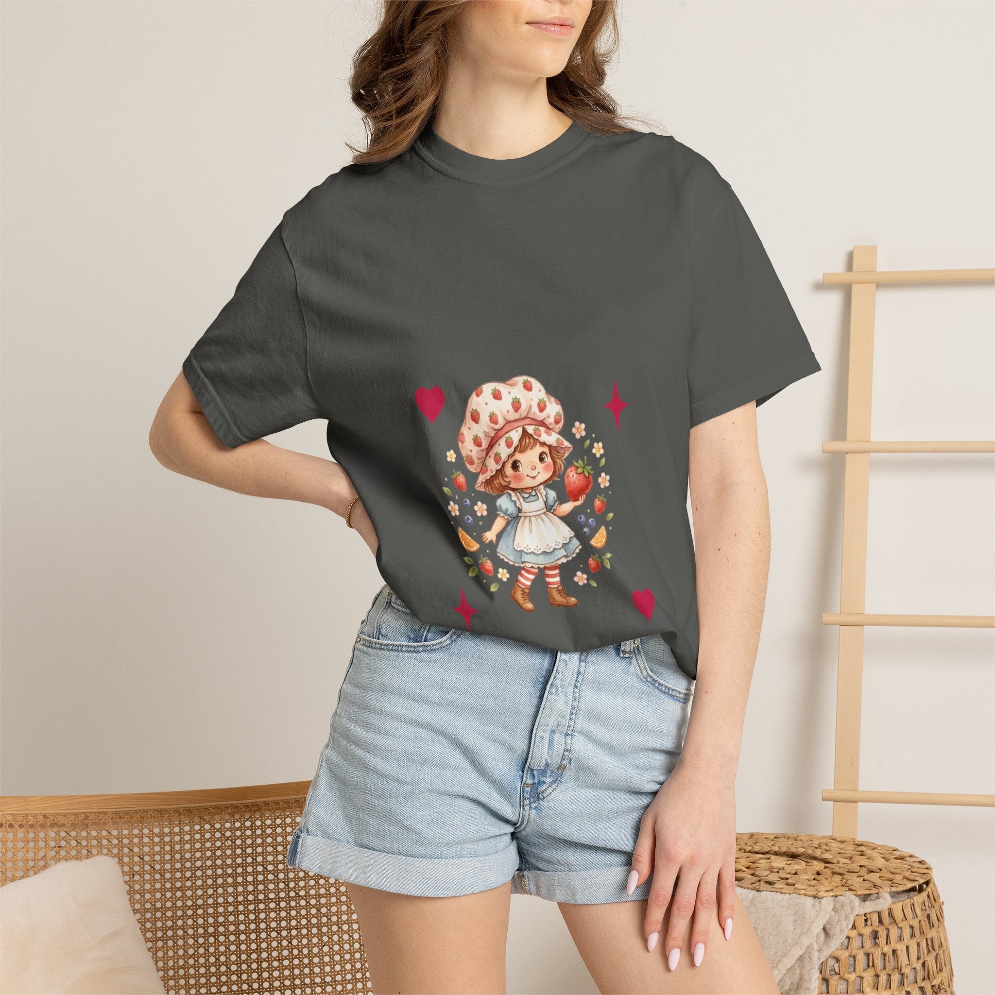 Strawberry Girl T-Shirt — “Sweet as a Berry” Cute Graphic Tee - Mzunye