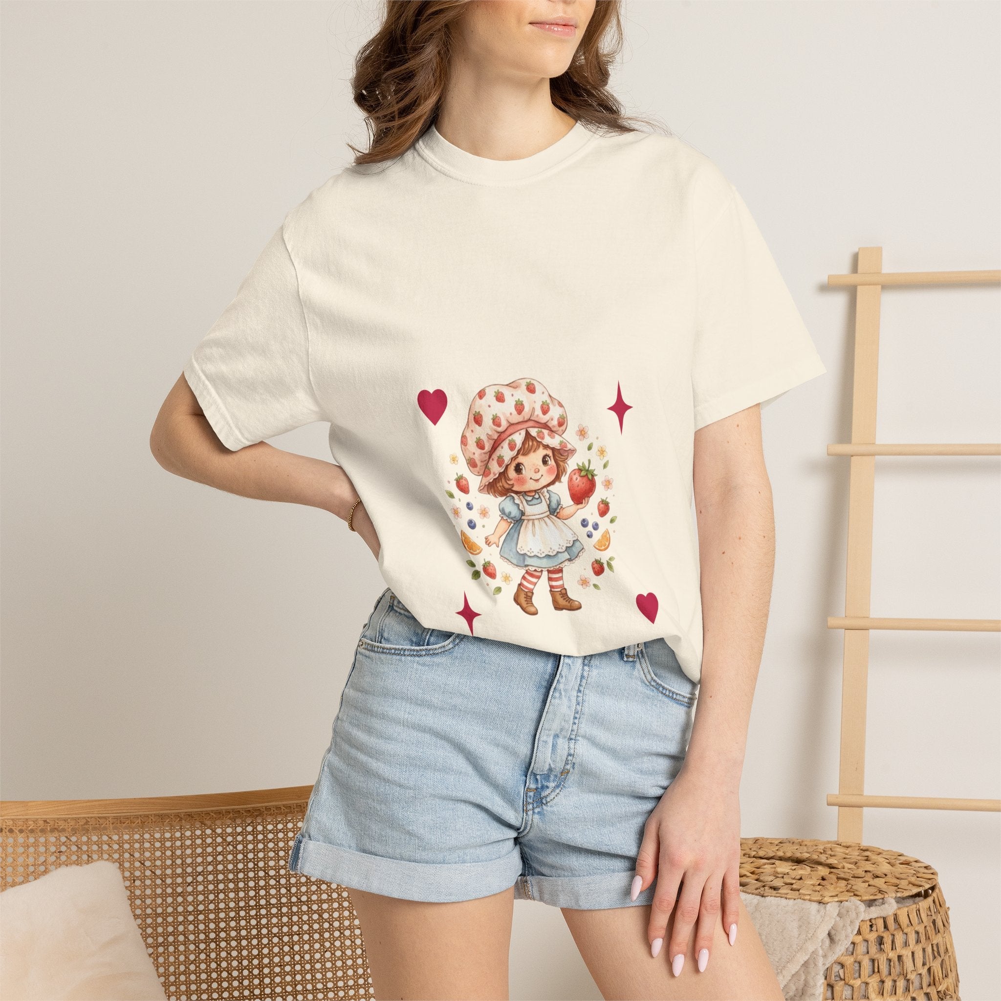 Strawberry Girl T-Shirt — “Sweet as a Berry” Cute Graphic Tee - Mzunye