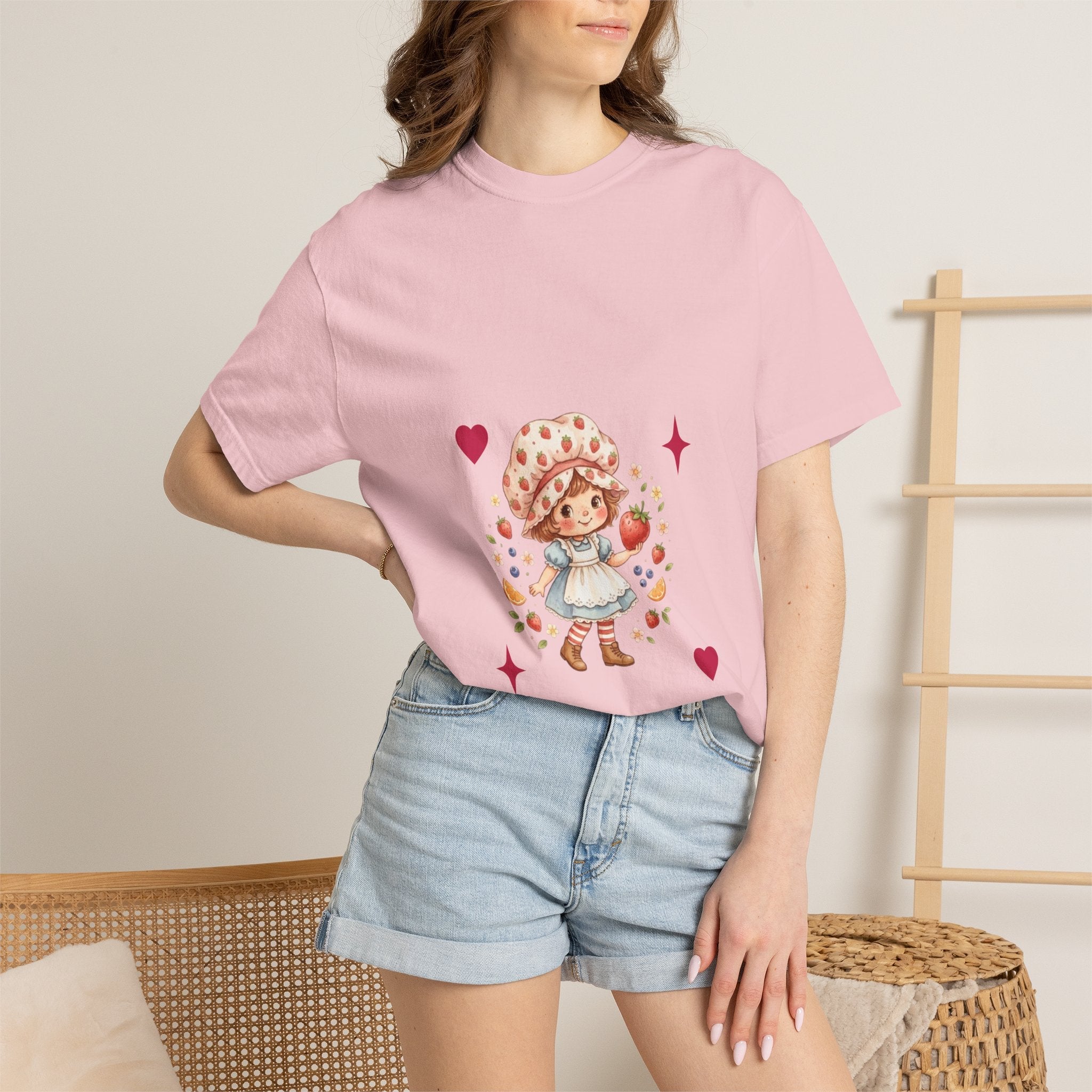 Strawberry Girl T-Shirt — “Sweet as a Berry” Cute Graphic Tee - Mzunye