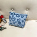 Sweet Heart Jacquard Cosmetic Bag – Soft Travel Makeup & Storage Clutch - Mzunye
