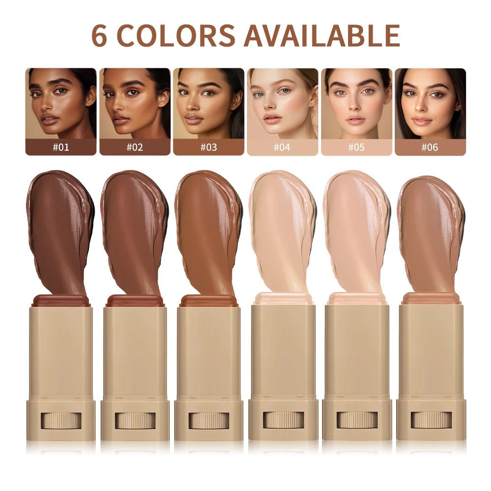 Tinted Skin Balm Stick — Nourishing Coverage + Contour, Waterproof - Mzunye
