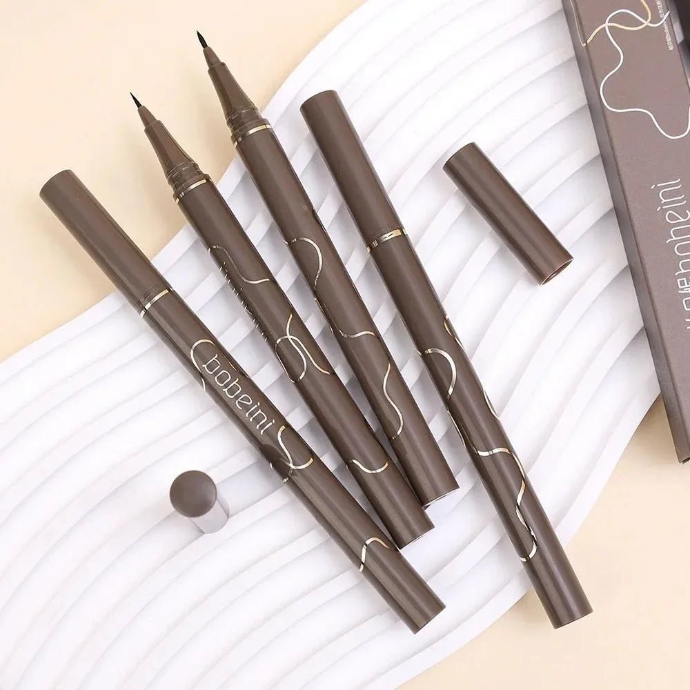 Ultra - Fine Matte Liquid Eyeliner — Waterproof, Quick - Dry, Black Brown & Silkworm Shades - Mzunye