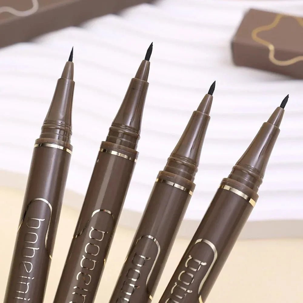 Ultra - Fine Matte Liquid Eyeliner — Waterproof, Quick - Dry, Black Brown & Silkworm Shades - Mzunye