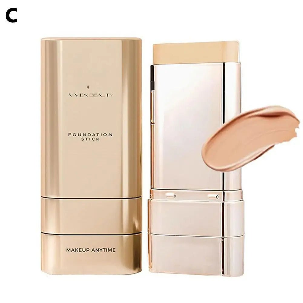 Velvet Foundation Stick with Built - In Brush — Full Coverage, Dark Circle Corrector - Mzunye
