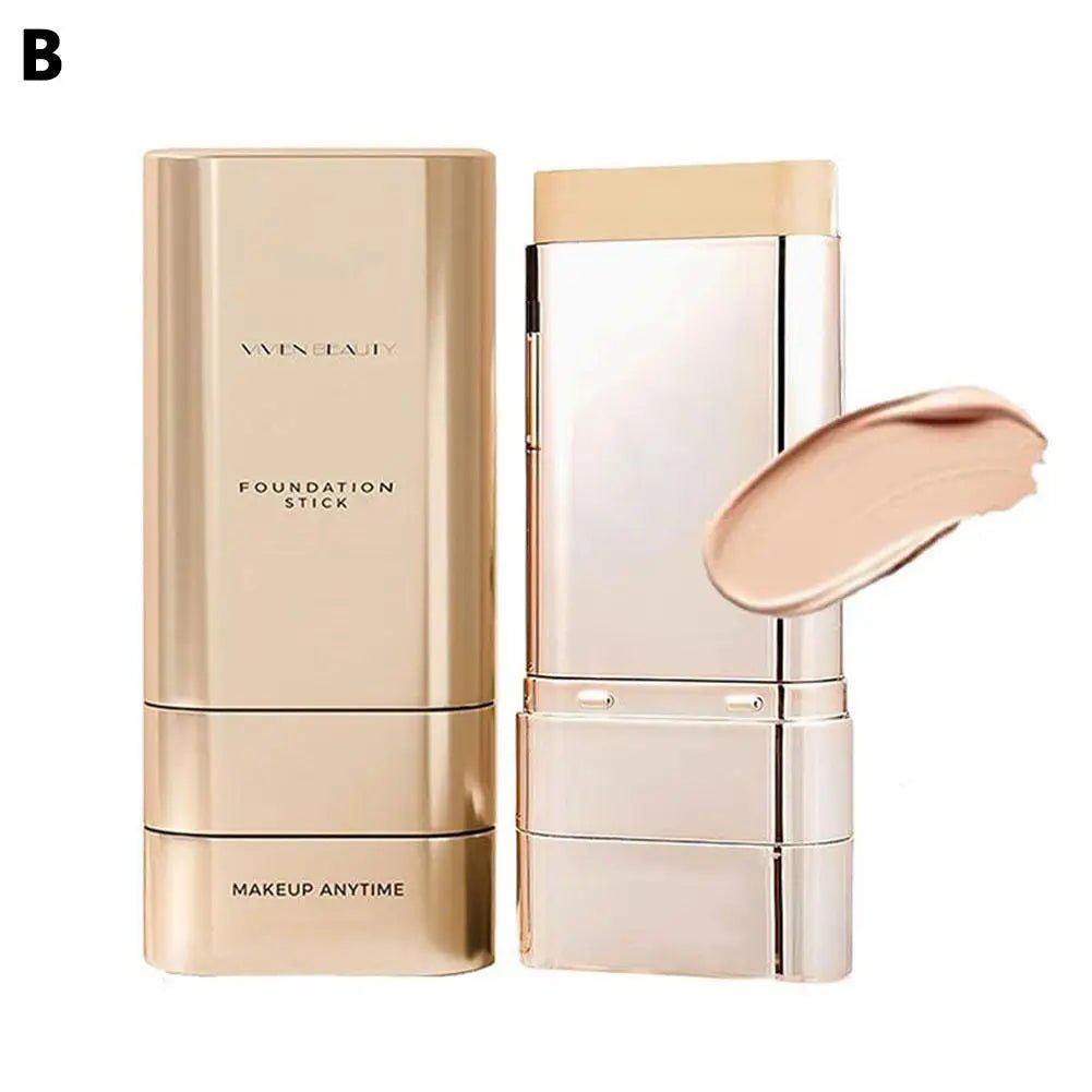 Velvet Foundation Stick with Built - In Brush — Full Coverage, Dark Circle Corrector - Mzunye
