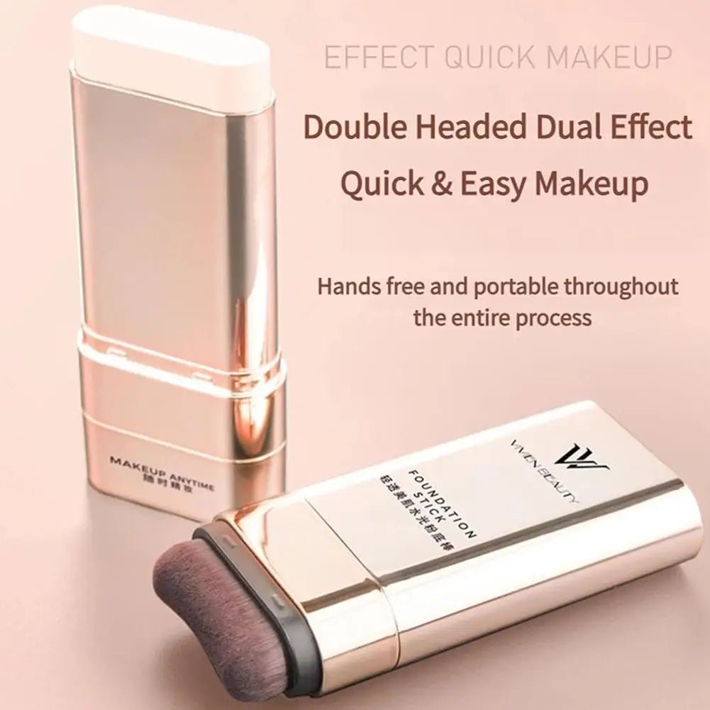 Velvet Foundation Stick with Built - In Brush — Full Coverage, Dark Circle Corrector - Mzunye