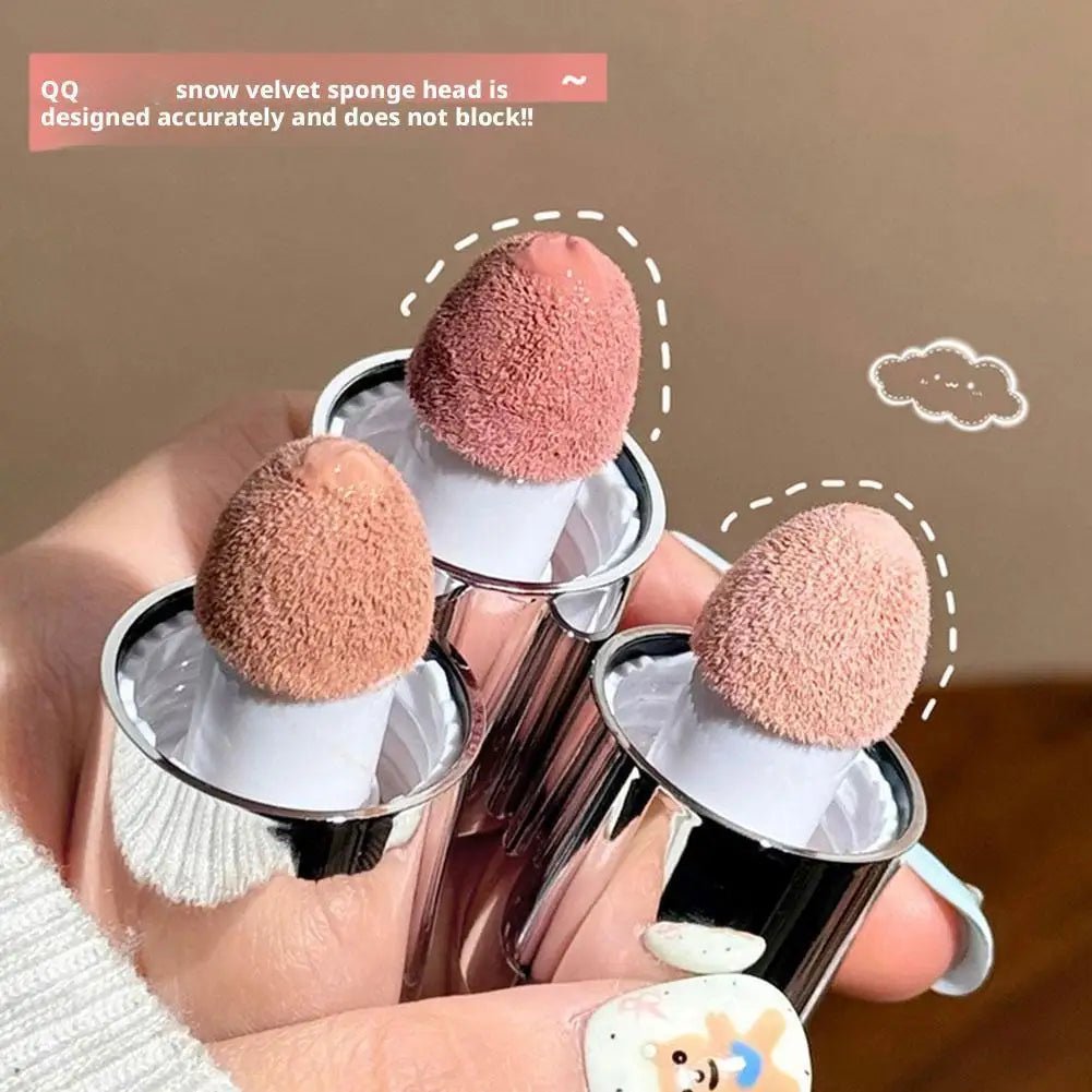 Velvet Liquid Blush — Matte Sponge Applicator Natural Contour in 8 Shades - Mzunye