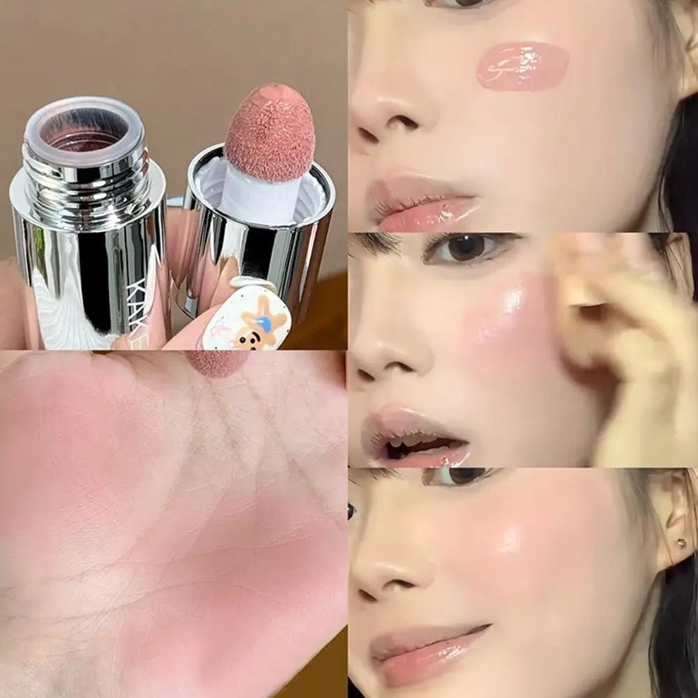 Velvet Liquid Blush — Matte Sponge Applicator Natural Contour in 8 Shades - Mzunye
