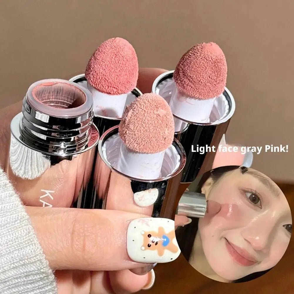 Velvet Liquid Blush — Matte Sponge Applicator Natural Contour in 8 Shades - Mzunye