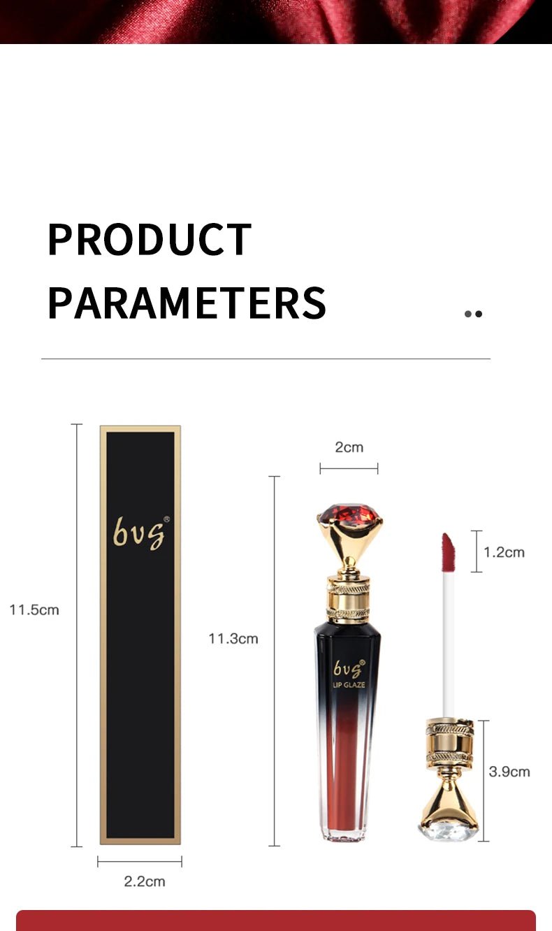 Velvet Matte Lip Gloss — Waterproof Non - Fading Non - Stick Formula - Mzunye
