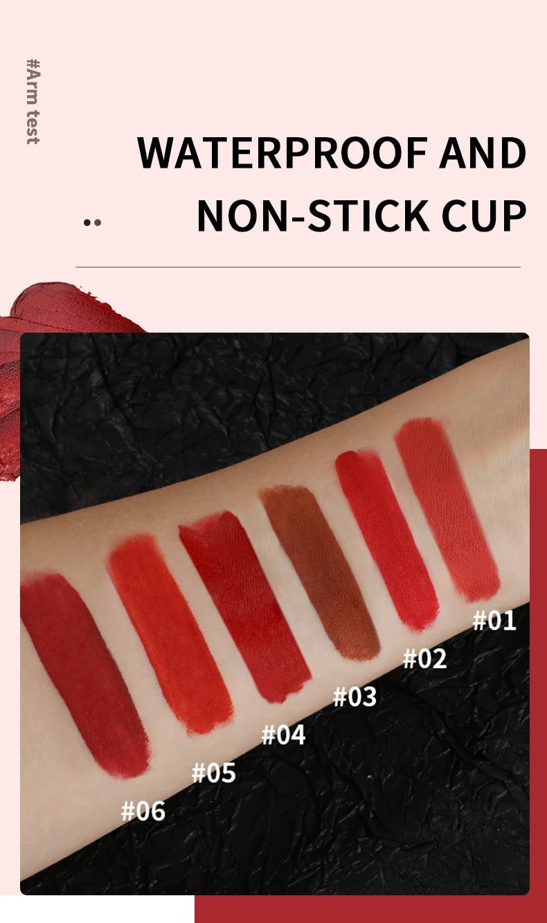 Velvet Matte Lip Gloss — Waterproof Non - Fading Non - Stick Formula - Mzunye