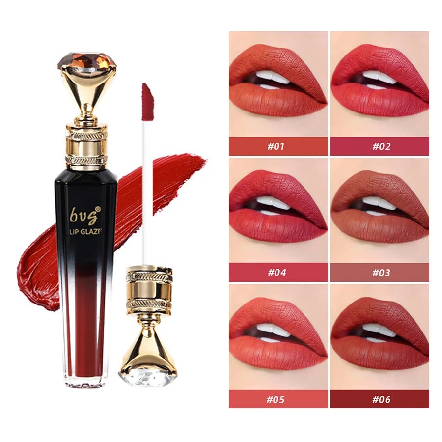 Velvet Matte Lip Gloss — Waterproof Non - Fading Non - Stick Formula - Mzunye