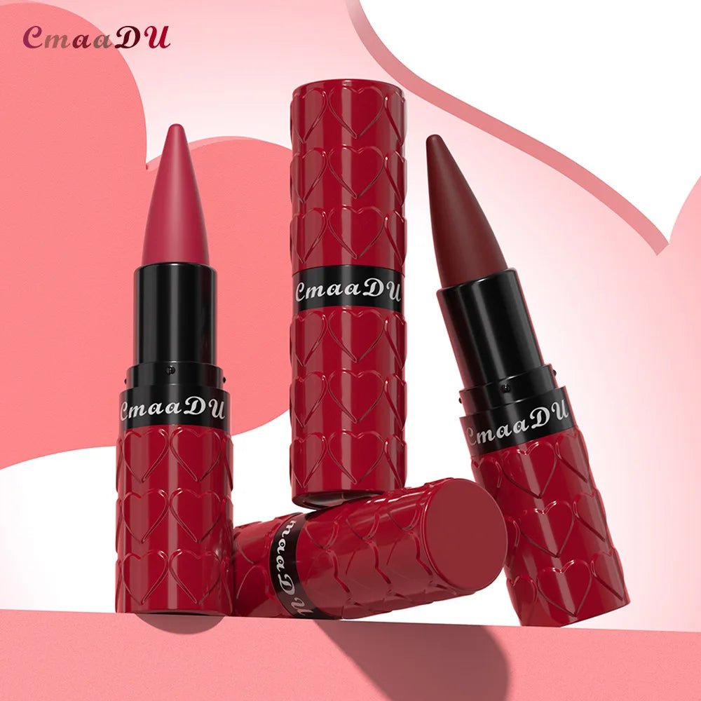 Velvet Matte Lipstick Pencil — Waterproof Long - Lasting Beige Red Brown Non - Sticky Lip Liner Gloss - Mzunye