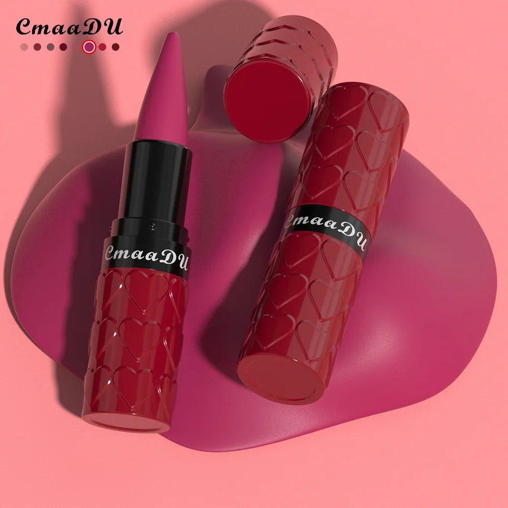 Velvet Matte Lipstick Pencil — Waterproof Long - Lasting Beige Red Brown Non - Sticky Lip Liner Gloss - Mzunye