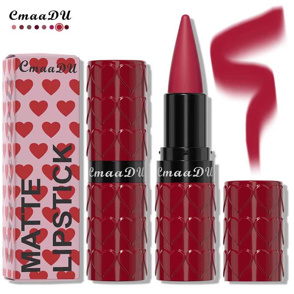 Velvet Matte Lipstick Pencil — Waterproof Long - Lasting Beige Red Brown Non - Sticky Lip Liner Gloss - Mzunye