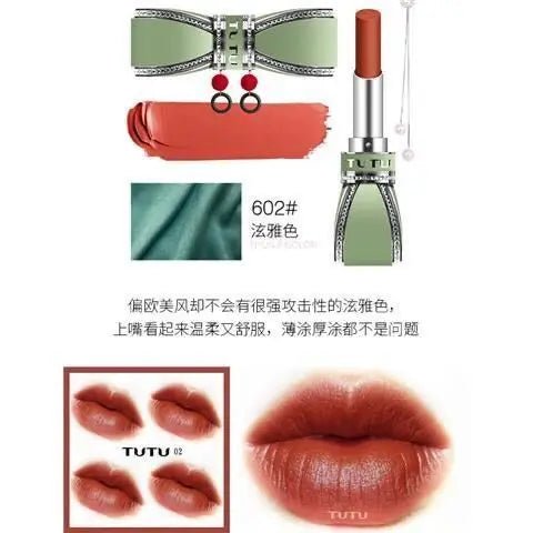 Velvet Matte Lipstick — Waterproof Long - Lasting Pigmented Lip Colour | Red & More | 11 Shades - Mzunye