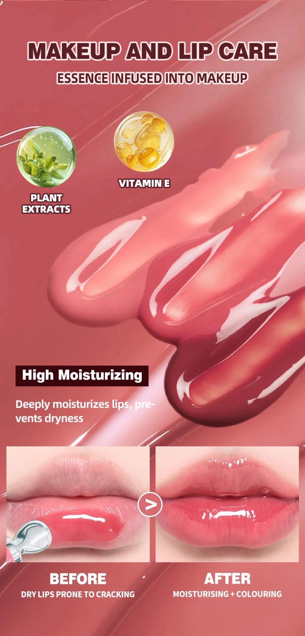 Volumizing Lip Glaze — Moisturizing Natural Hydrating Gloss - Mzunye