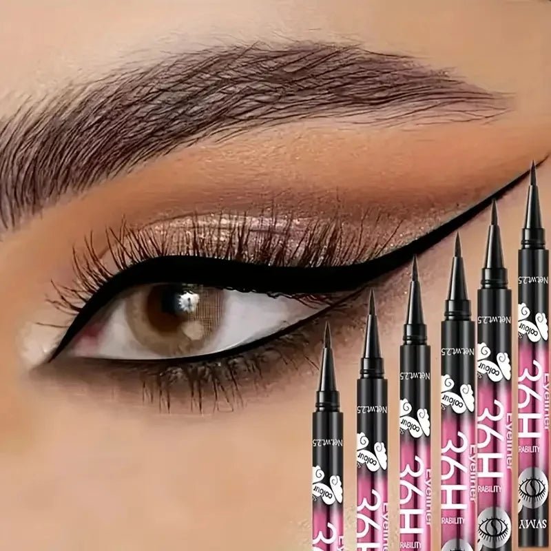 Waterproof Black Eyeliner Pencil Set — Smudge - Proof, Long - Lasting, Beginner - Friendly - Mzunye