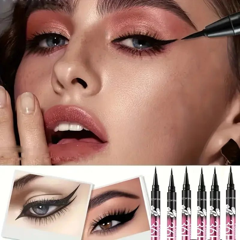 Waterproof Black Eyeliner Pencil Set — Smudge - Proof, Long - Lasting, Beginner - Friendly - Mzunye