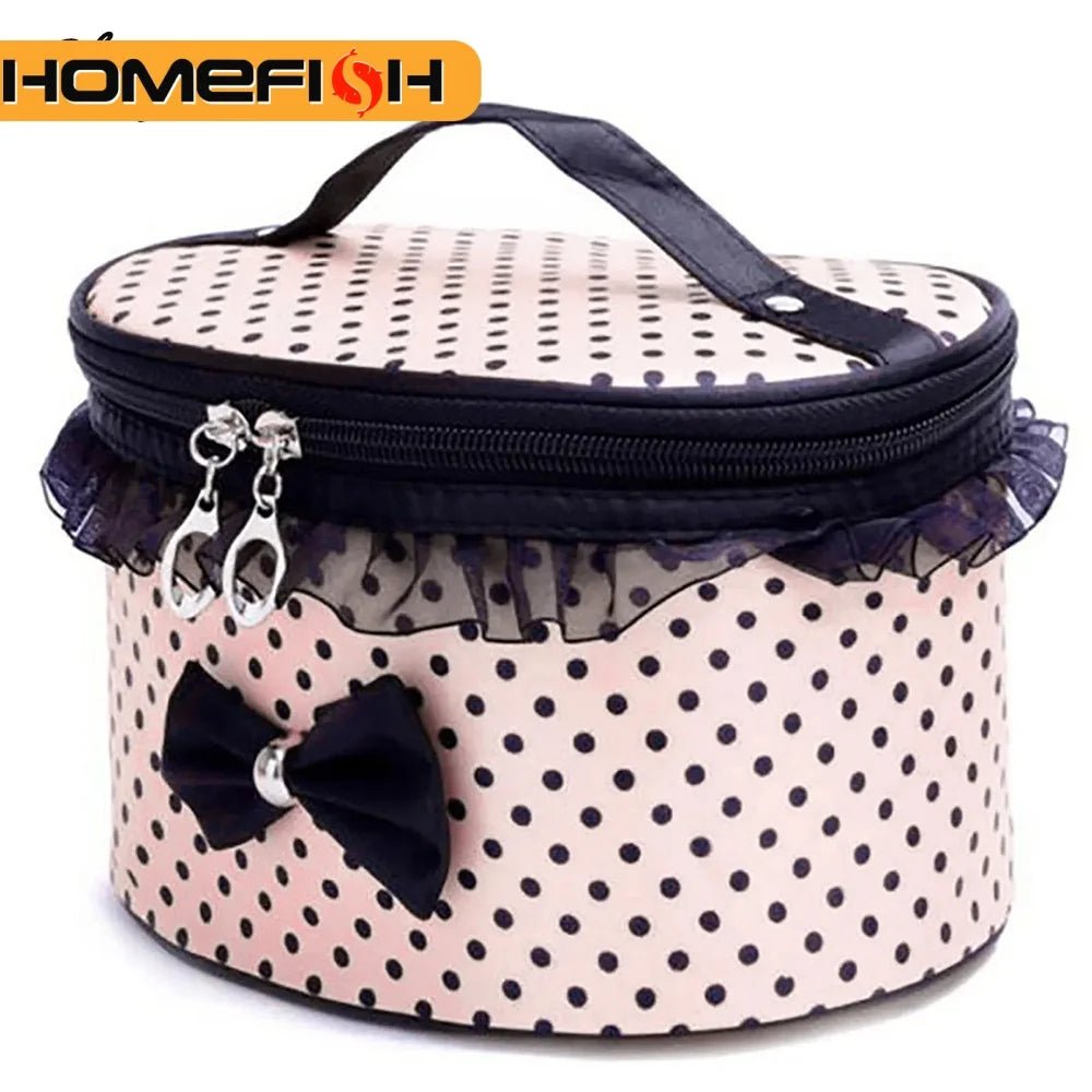 Waterproof Cylinder Travel Organizer Bag — Compressible Toiletries & Makeup Storage - Mzunye