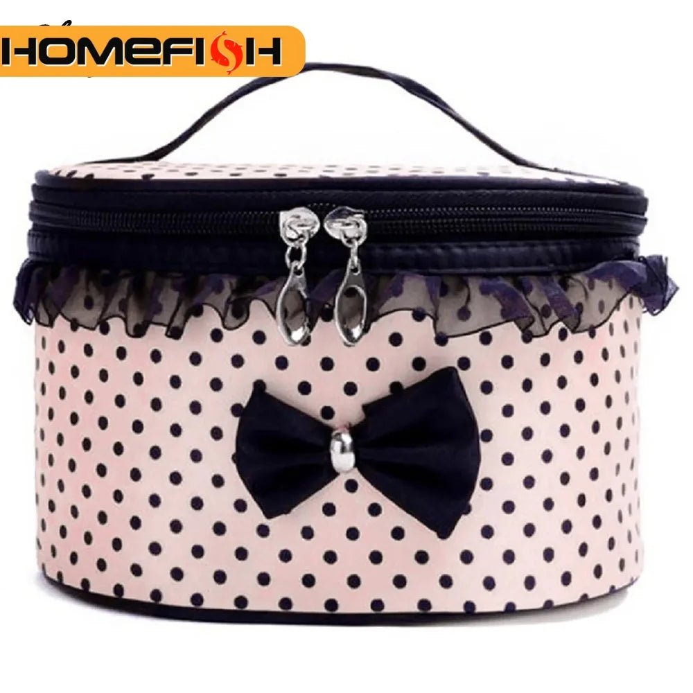 Waterproof Cylinder Travel Organizer Bag — Compressible Toiletries & Makeup Storage - Mzunye