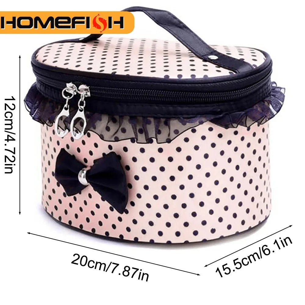Waterproof Cylinder Travel Organizer Bag — Compressible Toiletries & Makeup Storage - Mzunye