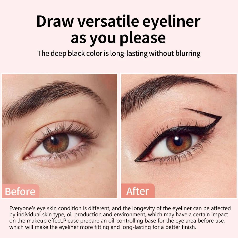 Waterproof Eyeliner Pen — Fast - Drying, Smooth Colour & Natural Eye Definition - Mzunye