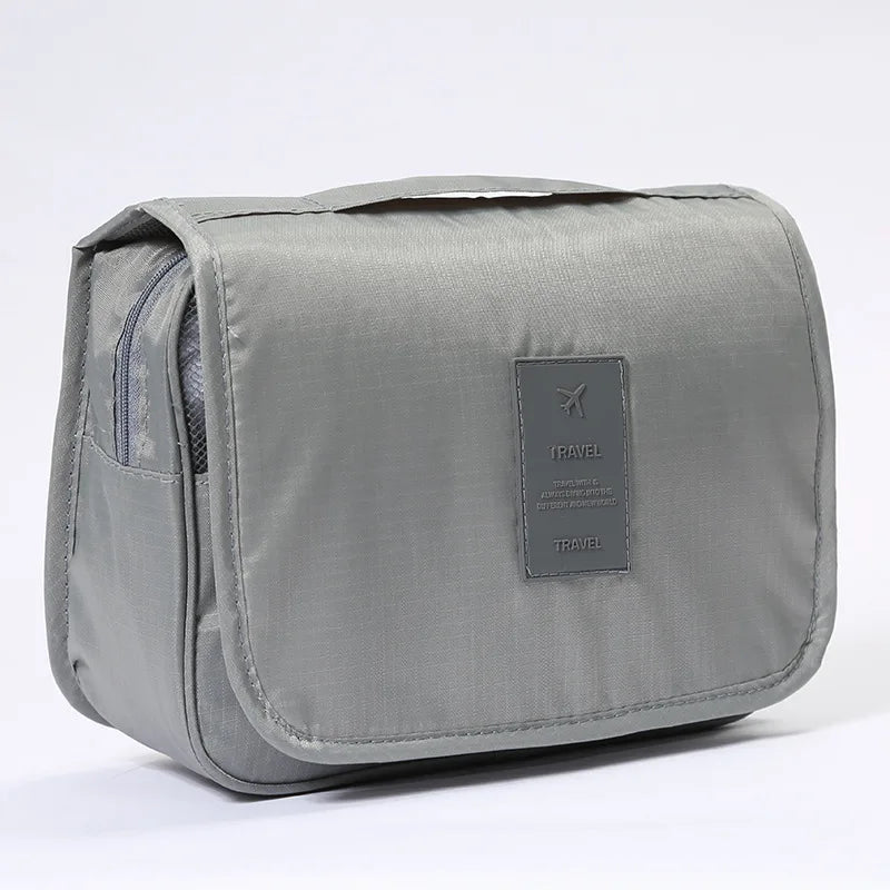Waterproof Travel Makeup Bag – Hanging Toiletry Organizer with Hook - Mzunye