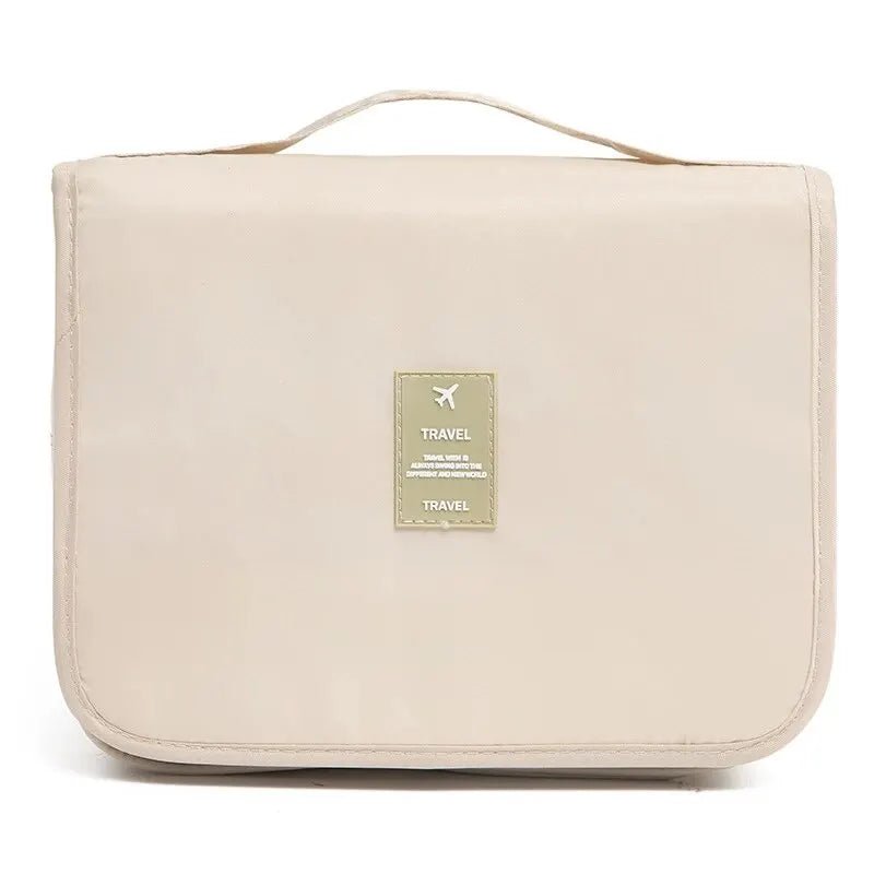 Waterproof Travel Makeup Bag – Hanging Toiletry Organizer with Hook - Mzunye