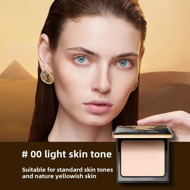 ZEESEA Pressed Mineral Powder Foundation — Natural Matte Coverage with Concealer & Finishing Powder - Mzunye